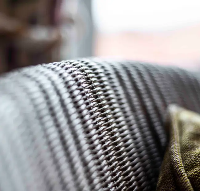 Detail of chair in Aldeburgh Double bedroom at The Brudenell Hotel, Aldeburgh
