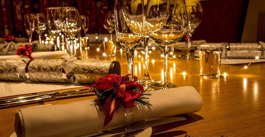 The Brudenell, private dining room with decorated table setting