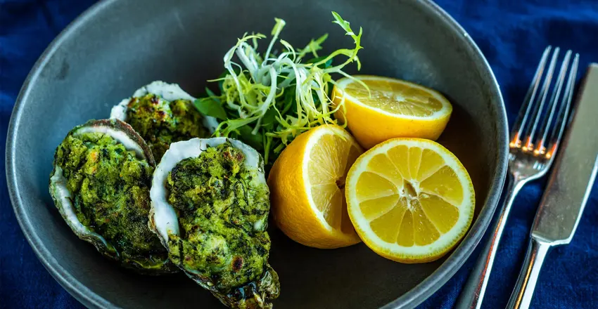 The Brudenell Hotel, Seafood & Grill Aldeburgh, Oyster Rockefeller