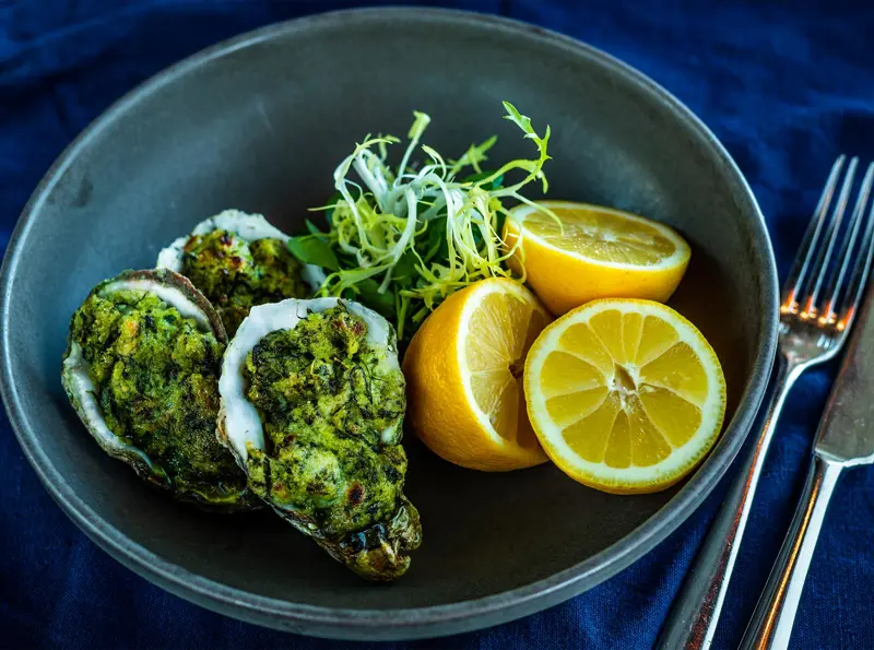 The Brudenell Hotel, Seafood & Grill Aldeburgh, Oysters Rockefeller