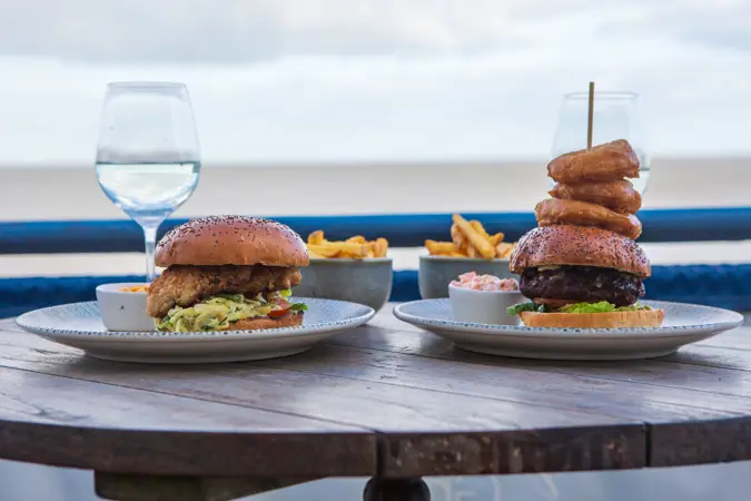 Burgers on the terrace