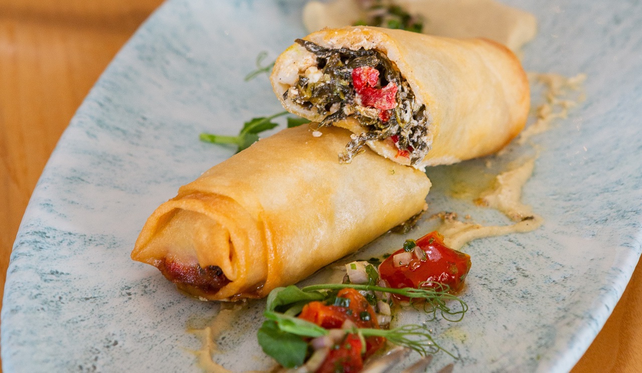 The Brudenell Hotel, Seafood & Grill, fresh produce for razor clam dish
